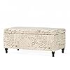 Christopher knight home parisian storage ottoman french script  urban country home decor
