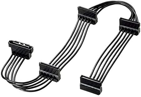 サンワサプライ シリアルATA電源分岐ケーブル(4分岐) 40cm TK-PWSATA12