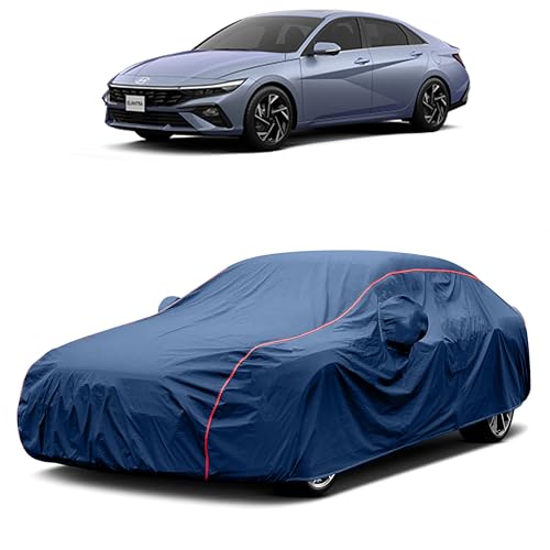 Image of Heavy-Duty Car Cover for Compatible with Hyundai Verna (2006 to 2025 All Models) Deluxe Car Protection Cover ? Waterproof & UV-Resistant All-Season Exterior Protection