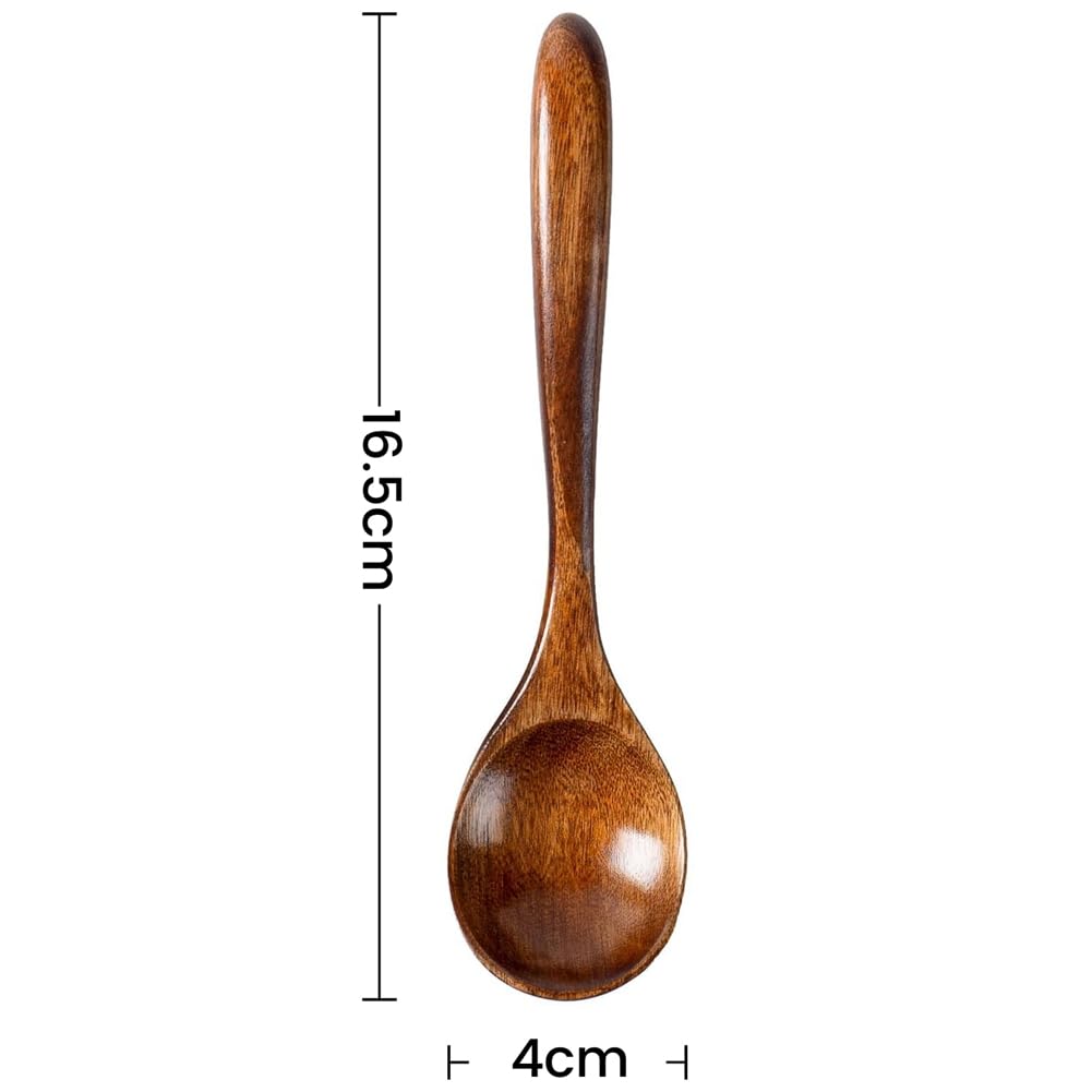 10 Cucchiai di legno - Biodegradabile per il compleanno del tuo bambino