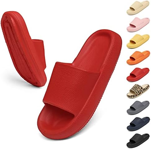 Geweo Hausschuhe Badeschuhe Herren Damen Pantoffeln Badeschlappen Super Weich Rutschfeste Unisex Strand Sandalen Indoor Slippers Dicke Sohle Duschsandale Badezimmer