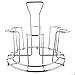 YSoutstripdu Support Portatif De Tasse De Café De Tasse en Verre, Support De Séchage Protecteur De Tasse en Verre en Métal De 6 Fixateurs Argent