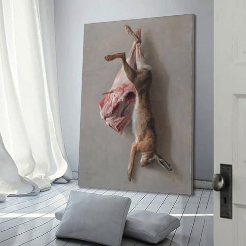 Affiche lièvre Jean Baptiste Oudry reproduction d'art chic - 3