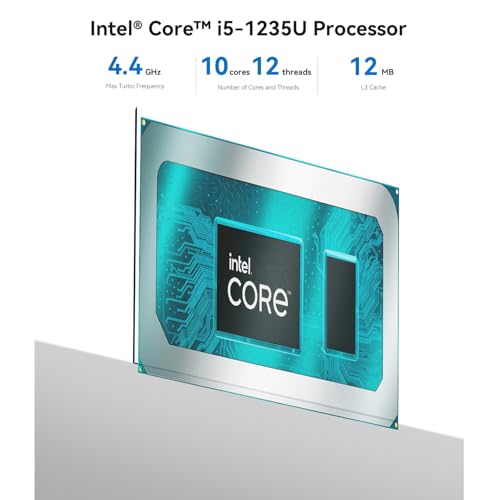 Image of Beelink Mini PC, EQi12 Mini Computers Intel i5-1235U(Up to 4.4GHz) 10C /12T, Micro PC 32GB DDR4 RAM 500GB M.2 NVMe SSD, Desktop Computer 4K@60Hz /HDMI&DP /WiFi6 /BT5.2 /Gigabit Ethernet /HTPC /W-11 Pro