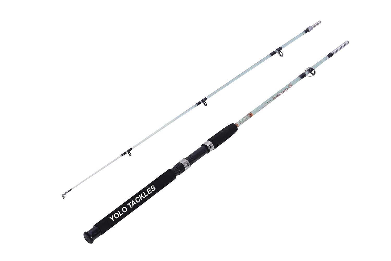 2 Part Heavy unbreakble Fishing Rod 150 cm Solid Rod Screw-image-21
