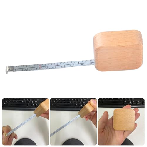 Cinta Métrica de Madera 2 m con Marcaciones Claras miniatura 2
