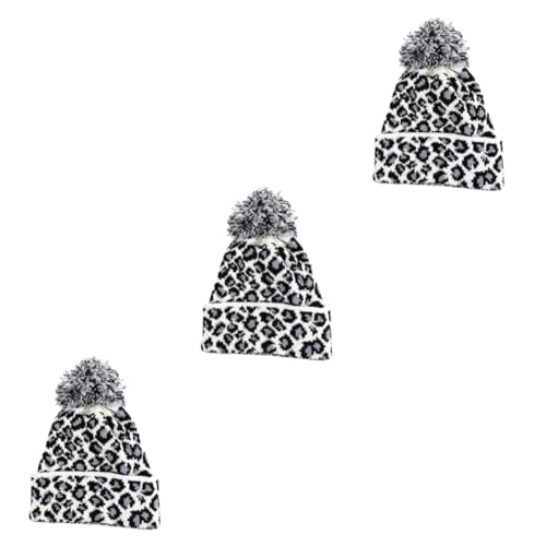 Bonnet laine femme léopard chaud et chic tricoté pour l'automne