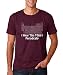 I Wear This T-Shirt Periodically - Funny Science,Table of Elements Nerd Humor Geek - Men's Tshirt (Maroon, Large)