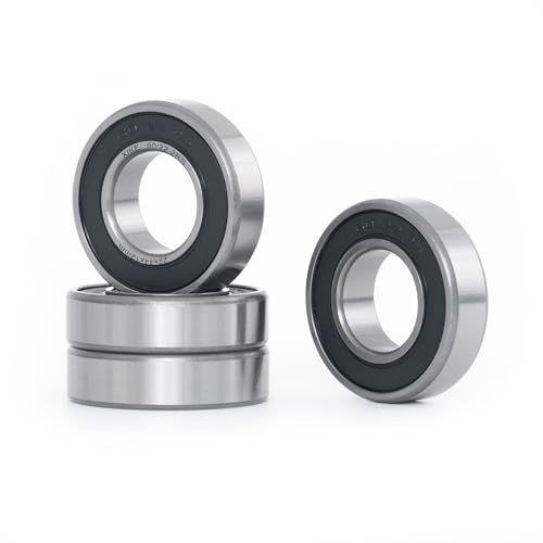 XIKE 4 Pcs 60/22-2RS Bearings 22x44x12mm, Double Rubber Seals.