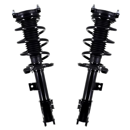 Image of Detroit Axle - FWD 6pc Front Struts Tie Rods for 2016-2018 Kia Sorento 2 Struts with Coil Spring Assembly 4 Inner and Outer Tie Rod End Links 2017 Replacement Suspension Kit