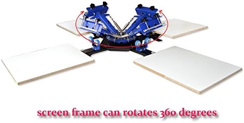 Screen Printing Fix On Table 4 Color 4 Station T-shirt DIY Press Stamping Shirt Machine 12-219007