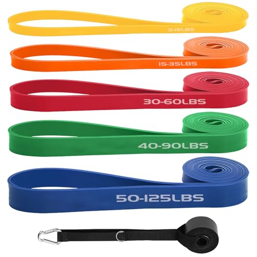 Image of Exercise Bands Resistance Bands for Working Out,Pull Up Bands Set,at Home Workout Equipment,Workout Bands for Men and Women,Stretch Bands for Exercise