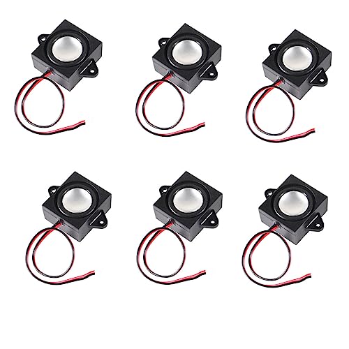 D-FLIFE 6pcs Speaker 3 Watt 8 Ohm Mini Speaker 8ohm 3w Loundspeaker Micro Speaker for Arduino with JST-PH2.0 Interface for Small Electronic Projects 3.3V 5V