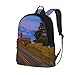 Old Barn Highway In Whidbey Island Washington Sac à dos pour femme en nylon imperméable antivol