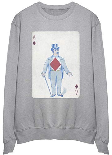 Sweat Charlie Chaplin as de pique pull confortable pour sortie cinéma en taille L