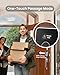 DESLOC C110 Keyless Entry Door Lock with Display (Smart Screen), Fingerprint Door Locks, Keypad Deadbolt, Auto-Lock, Backlit Keys, Passage Mode, IP54 Waterproof, BHMA Grade 3 (Silver)