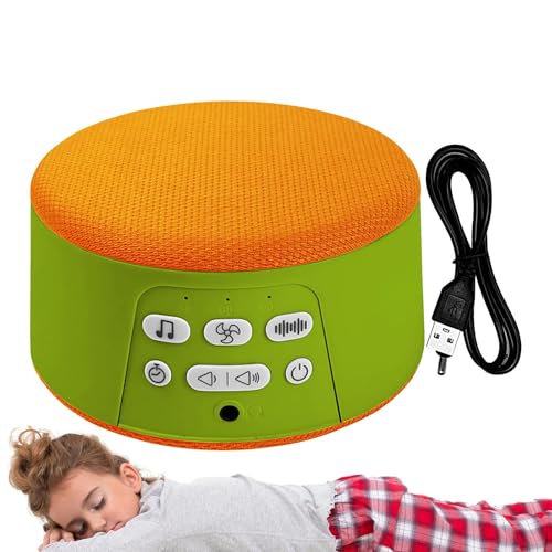 Lesunbak Máquina de sonido | Máquina de sonido blanca para dormir, dispositivo electrónico de chupete natural con función de temporizador de apagado automático para apartamento, hotel, viajes