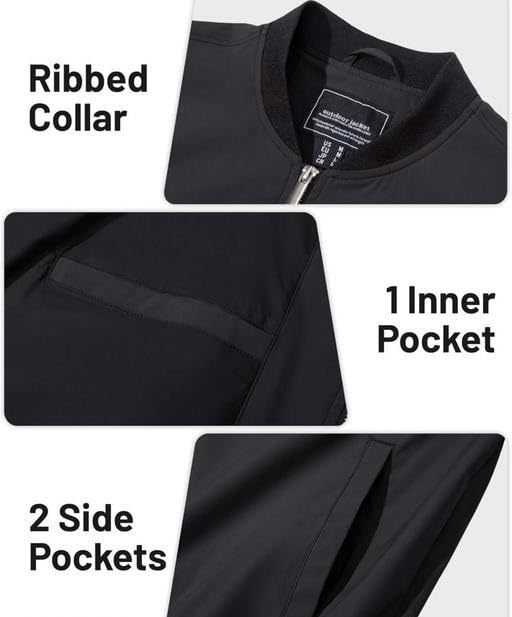 Image of XMARTY Men's Cotton Jacket Comfortable Breathable Full Sleeve Zip-Up Casual Daily Wear