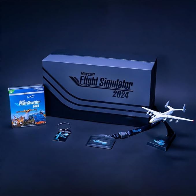 Microsoft Flight Simulator 2024 Limited Collector’s Edition – Aviator Edition avec contenu Premium Deluxe – Simulateur de vol réaliste pour PC –...