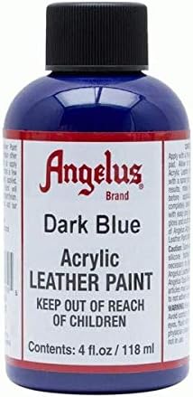 leather paint blue