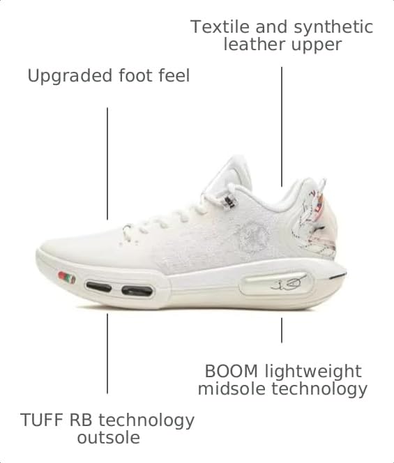 Image of LI-NING Wade Shadow 7 Men's Basketball On-Court Shoes Lightweight Rebound Anti-Slip Professional Sneakers for Training Sports Daily Wear