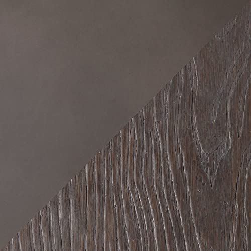 Lumisource Modern Home Decorative Furniture Clara Industrial Round Bar Table In Antique Metal With Espresso Wood-Pressed Grain Bamboo #TOP6