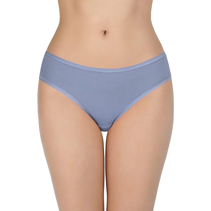 Image of LOURYN KOULYN Solid Low Rise Cotton Bikini Panty Pack(Pack of 3)