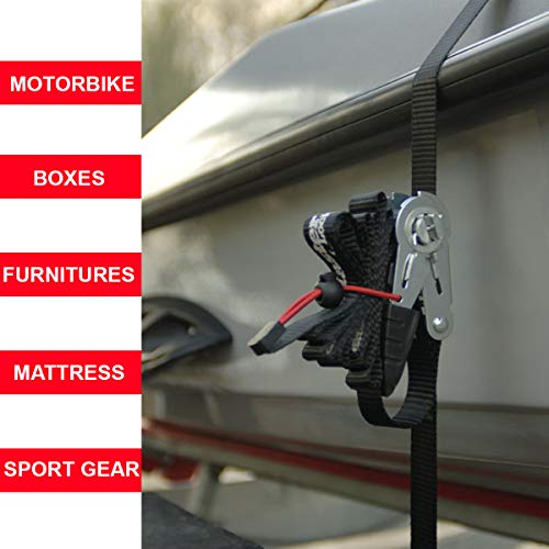 MASTER LOCK 3056EURDAT 4Er Pack Spanngurte 4,25M mit Ratsche Und Shaken – Bild 4