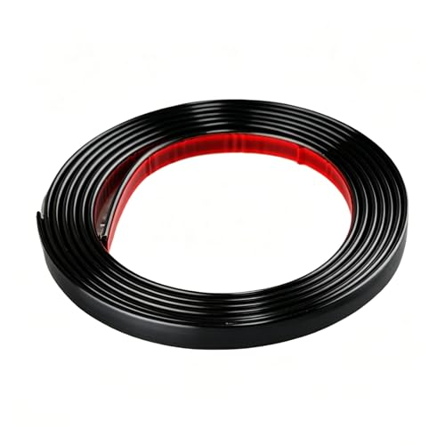 HUIZHENSHENG Moulure et Bande de Finition Autocollante, Bande Décorative Souple Adhésive pour Carrelage, Miroir, Plafond, Sol, Panneau et Meuble(Size:Width：20MM (0.79 in),Color:Noir)