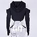 win2win Goth Crop Top Hoodies For Women Hoodie Aesthetic Punk Black Sweatshirt Rave Outfit Emo Teen Girls Long Sleeve Workout