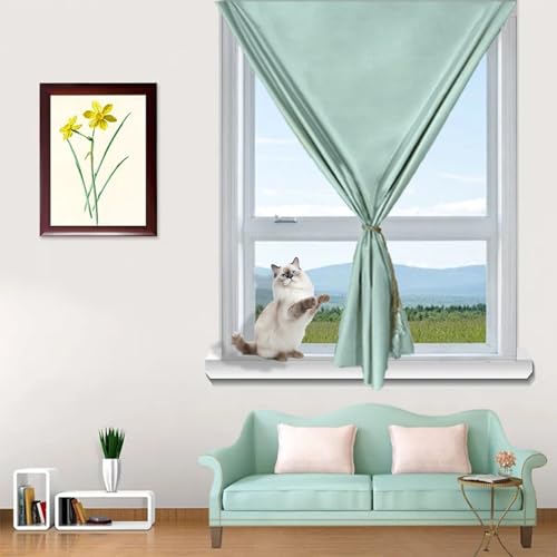 Persianas opacas temporales de 140 x 75 cm, 100% bloqueo de luz, aislamiento térmico, portátil, con cinta negra, ideal para viajes, hogar u oficina, color verde
