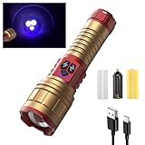 iodoo 3イン1 充電式懐中電灯 True 5000ルーメン 屋外 強力 コブライト 5000mAh ズーム可能なビーム LED フラッシュライト マグネット付き 停電 緊急サバイバルキット 吹雪 (6イン1)