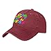 Happy New Year 2026 New Years Partys Countdown Fireworks Hats for Men Fashion Wine Red