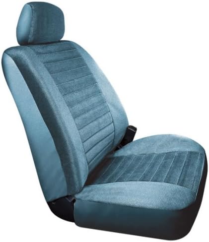 Saddleman Custom Made Front Bench / Backrest Seat Cover - Windsor Velour Fabric (Blue)