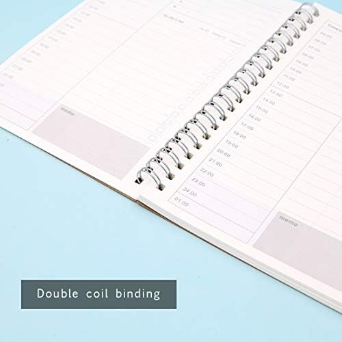 4 Pack Daily Planner Notepads, to Do List Pad Brown Kraft Cover 96 Pages/ 48 Sheets,190 x130mm Time Management Planner Things for Daily Planning