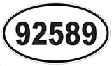 US Decal, Inc. Number 92589 Oval Sticker