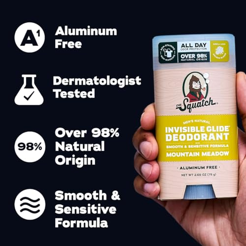 Dr. Squatch Invisible Glide Natural Deodorant Men, Aluminum Free (2-Pack) - image 5