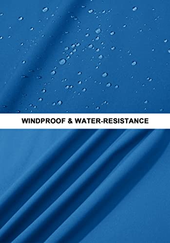 Tacvasen Men's Track Jacket Lightweight Casual Outwear Windbreaker Blue Green, Xl #TOP5