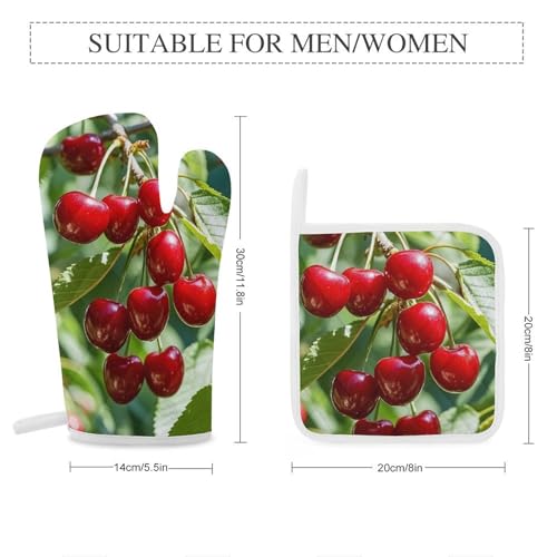 Gants de cuisine résistants à la chaleur lot de 4 maniques - 3
