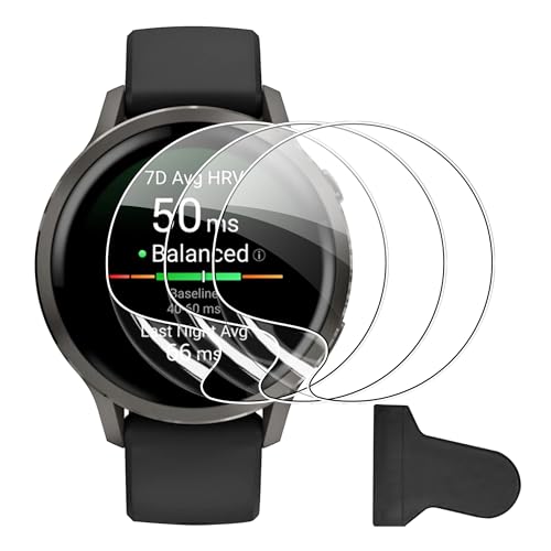 FDHYFGDY 3x Schutzfolie für Garmin Venu 4 41mm/Garmin Venu 3s 41mm, HD Schutzfolie [Kratzfest + Vollständige Abdeckung], Displayschutz Kompatibel mit Garmin Venu 4 - Blasenfreie Folie