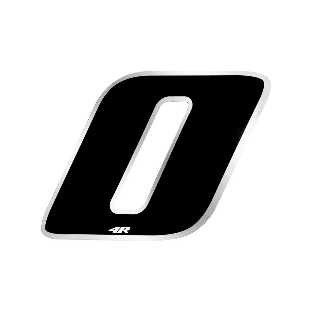 Racing Number 0 Anodized Mini, Black