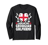 i love my hot georgian girlfriend couple georgia flag maglia a manica