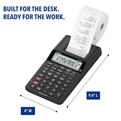 Casio HR-10RC Mini Desktop Printing Calculator, Black - image 6