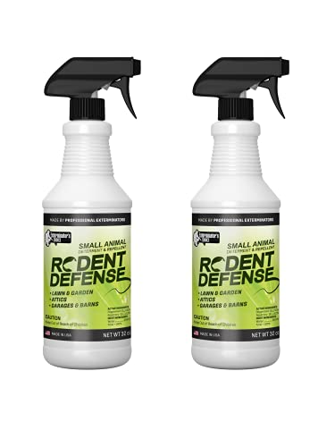 Exterminators Choice Small Animal Protection 2 Pack Rodent Repellent for Rodents, Rats Squirrels mice Nesting/Chewing-All Natural-Rats, Squirrels & Others…