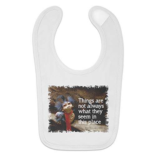 Labyrinth The Worm Quote Thing Are Not Always What They Seem In This Place Baby Bib2