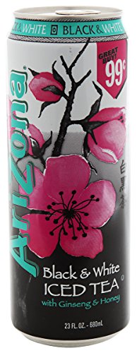 Arizona Black & White Tea, 23.5000-Ounces (Pack Of 24)