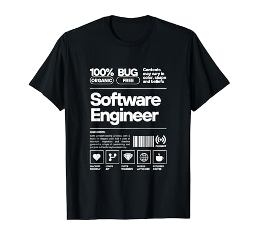 Funny content Label Software Engineer Camiseta