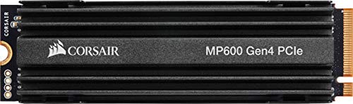 Corsair MP600 500GB M.2 NVMe PCIe x4 Gen4 SSD (Sequential Read Speeds of up to 4,950 MB/s and Write Speeds of up to 2,500 MB/s) Black