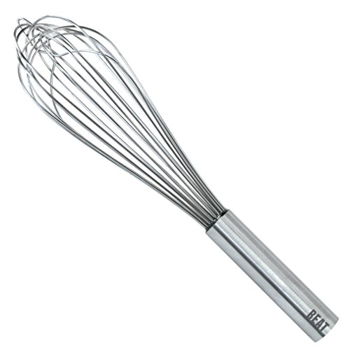 Tovolo Beat Sturdy Wire French Durable Metal Whisk for Cooking Baking Stainless Steel Hand Whisk Egg Beater 11 Silver