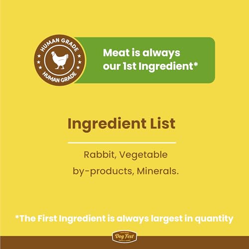 Image of Barkbutler x Dogfest Meat Sticks Rabbit, Dog Treat 45g| Protein Packed, Made with Natural Ingredients | 0% Artificial Flavours, Colours or Preservatives | Select Grade, for All Adult Breeds